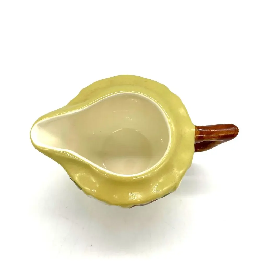 Vintage MCM Stangl White Dogwood Yellow Floral Creamer Hand Painted - Picture 3 of 6